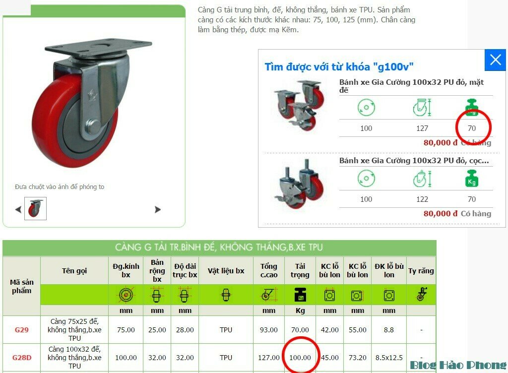 G100V: Hào Phong đánh giá tải trọng 70kg so với mức 100kg của nhà sản xuất